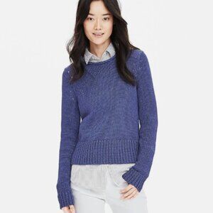 Banana Republic Blue Metallic Shine Pullover Sweater Thick Knit